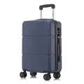 Produktbild: yonsly Premium Reisekoffer TSA-Schloss,YKK-Reißverschluss Hartschalen-Koffer Trolley Kabinenkoffer Rollkoffer Suitcase Handgepäck (Dunkelblau, M)