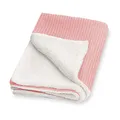 Produktbild: Julius Zöllner Winterdecke aus Waffelpique und kuscheligem Teddy-Stoff | Gr. 70x100 cm | Made in Germany | Waffelpique 100% Baumwolle | OEKO-TEX® STANDARD 100 | Blush
