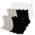 Produktbild: PUMA Socken Cush Crew Sportsocken Tennis Unisex 18 Paar, Farbe:092 - white/grey melange, Socken & Strümpfe:35-38