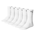 Produktbild: PUMA Unisex Sportsocken Cush Crew 6p Sportsocke, Weiß, 35-38 EU