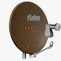 Produktbild: Fuba Satellitenschüssel Komplettset 8 Teilnehmer DAL 808 B - Alu Sat-Schüssel/Sat-Spiegel 80cm braun + Fuba DEK 818 Octo LNB 8 Teilnehmer - HDTV, UHD(4K/8K), 3D