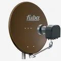 Produktbild: HD Sat Komplettset - Fuba Satellitenschüssel 80cm braun + Octo LNB 8 Teilnehmer