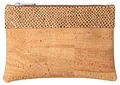 Produktbild: Kork-Deko.de Geldbörse Kleine Clutch aus Korkstoff, vegan, Snake Print