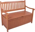 Produktbild: Garden Pleasure Holzbank/Truhenbank 2-Sitzer B 107 x H 90 x T 59 cm, geölt