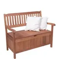 Produktbild: Gartenbank Houston 2-Sitzer Eukalyptus Braun 90 x 107 x 59 cm