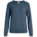 Produktbild: Vila Strickpullover Dünner Rundhals Strickpullover VIRIL VIRIL O-NECK L/S KNIT TOP - NOOS schwarz XS (34)