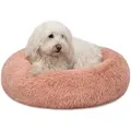 Produktbild: Lionto - Hundebett Aus Plüsch In Donut-form, 50 Cm Durchmesser, Rosa
