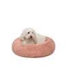 Produktbild: lionto Hundebett rund, Hundekissen, Hundesofa Donut, 50cm Durchmesser, rosa