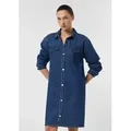 Produktbild: comma Minikleid Kleid Kurzes Denim-Hemdblusenkleid im Loose Fit blau 34 EU