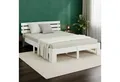 Produktbild: Homestyle4u 90x200 120x200 140x200 160x200 180x200 Doppelbett Kopfteil Lattenrost (Set, mit Lattenrost, Weiß), 180x200, modern, stabil