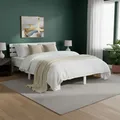 Produktbild: Holzbett 180x200 Bett Massiv mit Lattenrost Doppelbett Bettgestell Homestyle4u