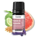 Produktbild: Casida Balance & Harmonie Duftmischung mit Weihrauch-, Lavendel-, Grapefruit- und Bergamotten Öl - 5ml - 100% naturreine ätherische Öle - Aromatherapie