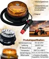 Produktbild: LED Rundumleuchte 4 Blitzmuster 12V 24V ECE R65 R10 E9 Magnet f. PKW LKW Traktor