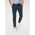 Produktbild: Jack & Jones Chinohose JJIMARCO mit Badge und hohem Tragekomfort unifarben, modisch, slim fit, Baumwollmischung blau 33