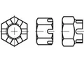 Produktbild: 5 x Kronenmuttern DIN 935 -1 8 M 48, CAB FASTENING