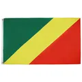 Produktbild: AZ FLAG - Flagge Republik Des Kongo - 150x90 cm - Kongolesische Fahne 100% Polyester mit Messing-Ösen - 110g