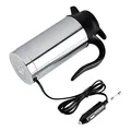 Produktbild: MAGT Auto Wasserkocher, 12V 750ml Edelstahl Elektrischer Wasserkocher Auto Heizung Tasse Kaffeetasse Reisewasserkocher Ideal für Heißwasserkaffee