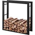 Produktbild: Kaminholzregal, Metall, 160x27x150cm, Rostbeständig, Schwarz, modern