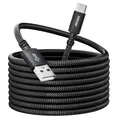 Produktbild: Extra Langes 5M USB C Ladekabel, 3.1A Schnellladekabel, USB anf Typ C Kabel geflochten für PS5 Controller, Samsung Galaxy S10/S9/S8 Plus, Note 10 9 8, LG V30 V20 G6 G5, Moto, LG, HUWEI, Mi9/8,etc