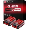 Produktbild: Akku Power-X-Change TWIN-PACK 18Volt 4,0Ah rot/schwarz, 2 Stück, ohne Ladegerät
