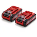 Produktbild: Einhell Werkzeugakku PXC Plus Twinpack, 4511629, 18V / 4,0Ah, 2 Schiebeakkus
