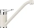 Produktbild: BLANCO WEGA II | Küchenarmatur in softweiß/chrom | Hochdruck | Rückflussverhinderer | Keramik Kartusche | Gesicherte Wasserqualität & wassersparend | [4,8x25,2x18,5 cm]