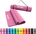Produktbild: GORILLA SPORTS® Yogamatte - 190x60x1,5 cm, mit Tragegurt, , Rutschfest, Pink - Gymnastikmatte, Fitnessmatte, Sportmatte, Trainingsmatte, Übungsmatte