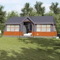 Produktbild: Vidaxl  Family Tent  With Roof Grey And Orange 622 X 295 X 238 Cm