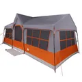 Produktbild: Familienzelt 12 Personen 622x295x238 cm Grau Orange geprüfte Retoure verschmutzt