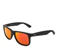 Produktbild: Ray-Ban Sonnenbrille Ray-Ban Justin RB4165 622/6Q Rubber Black Brown Mirror Orange