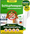 Produktbild: anwerk® Schlupfwespen gegen Lebensmittelmotten - 80 Karten (20 Karten à 4 Lieferungen) - Effektiv Lebensmittel Motten bekämpfen - Alternative zur Mottenfalle, Mottenspray, Pheromonfalle