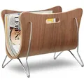 Produktbild: Relaxdays Zeitungsständer, Braun, Holzwerkstoff, Holz, Metall, 25x30x37 cm, Ordnen & Aufbewahren, Zeitungsständer