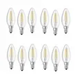 Produktbild: 12x Osram LED Base Classic B Filament Lampe Kerze E14 4W = 40W warmweiß klar