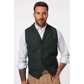 Produktbild: JP1880 Steppweste Tweed-Weste FLEXNAMIC® Revers Strickrücken blau|grün 6XL