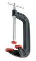Produktbild: BESSEY DHCC-6, 15,2 cm Doppelkopf-C-Klemme, rot/schwarz