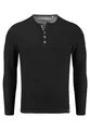 Produktbild: KEY LARGO Herren Sandro Button Sweatjacke, Black (1100), M EU