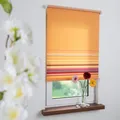 Produktbild: Liedeco® Rollo, Kettenzug-Rollo / 62 x 180 cm / Bordüre orange lichtdurchlässig
