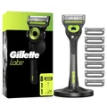Produktbild: Gillette Labs Rasierer für Männer mit Reinigungs-Element, Herren Nassrasierer — Inkl. 1 Handstück, 8 Ersatzklingen und Magnetischer Dock