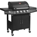 Produktbild: Taino - red 4+1 Gasgrill bbq grillwagen Edelstahl Brenner+ Seitenkocher Schwarz