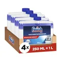 Produktbild: Finish Maschinentiefenreiniger – Flüssiger Maschinenreiniger gegen Kalk und Fett für eine saubere Spülmaschine – Sparpack mit 4 x 250 ml Maschinenpfleger