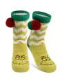 Produktbild: United Labels® Haussocken The Grinch Hüttensocken Haussocken Bommel Sherpa Futter Kuschelsocken