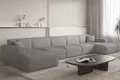 Produktbild: Wohnlandschaft Sofa U-Form CELES PREMIUM XL in Stoff Scala Grau