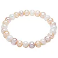 Produktbild: Valero Pearls Damen Perlen-Armband Süßwasser-Zuchtperle 19,0 cm