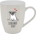 Produktbild: Tasse Tee Kaffeetasse Kaffeebecher 35cl Geschenk Sheepworld LIEBLINGSIDIOT 74209