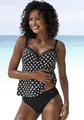 Produktbild: Bügel-Tankini, mit süßen Tupfen, Gr. 38 - Cup D, schwarz/creme Cup D
