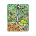 Produktbild: Larsen Puzzle FH46 Das Leben auf dem Waldboden, Alter 3–6, Rahmenpuzzle für Kinder, 40 Teile, naturgetreue Waldtiere, fördert Lernen & Feinmotorik
