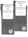 Produktbild: Occulto 10 Paar Diabetikersocken für Herren ohne Naht ohne Gummibund aus Baumwolle 10 Paar | Grau 43-46