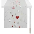 Produktbild: Apelt Tischläufer, Hellgrau, Rot, Textil, Weihnachten, rechteckig, 46x140 cm, Wohntextilien, Tischwäsche, Tischläufer