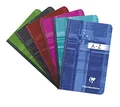 Produktbild: Clairefontaine 9599C - Packung mit 5 Kladden/Adressbuch 9x14cm mit Softcover, 96 Blatt kariert 90g, farbig sortiert, 1 Pack