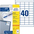 Produktbild: Avery Zweckform® 4780 4780 Universal-Etiketten - 48,5 x 25,4 mm, weiß, 1.200 Eti